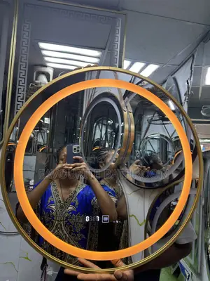 Gold Frame Hand Wave LED Mirror 60cm