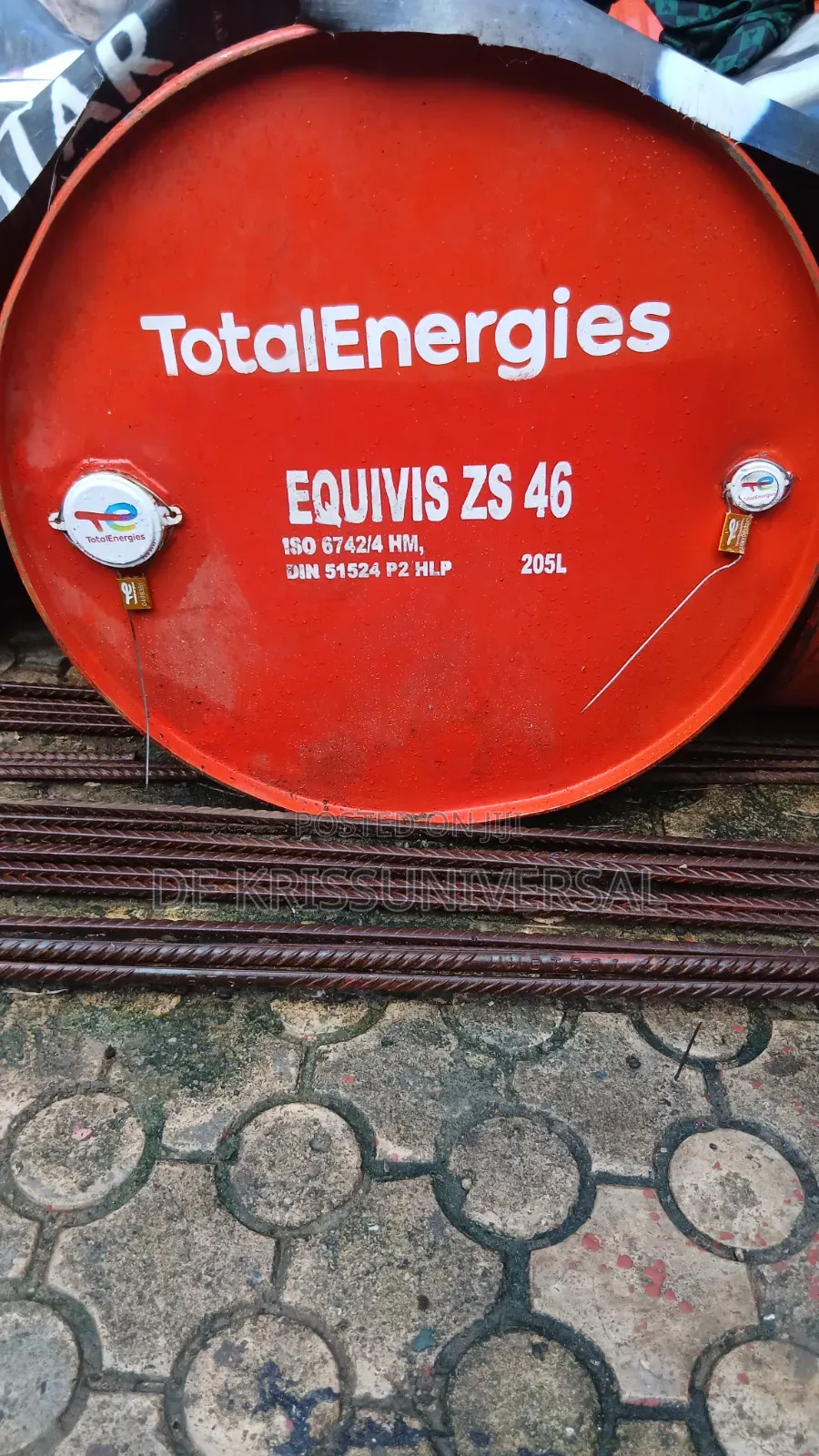 Total Equivis Zs 46 Hydraulic Oil - 209l Drum