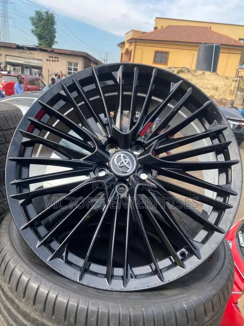 20 Inch Black Alloy Rims for Toyota & Lexus | Stylish Luxury Wheels