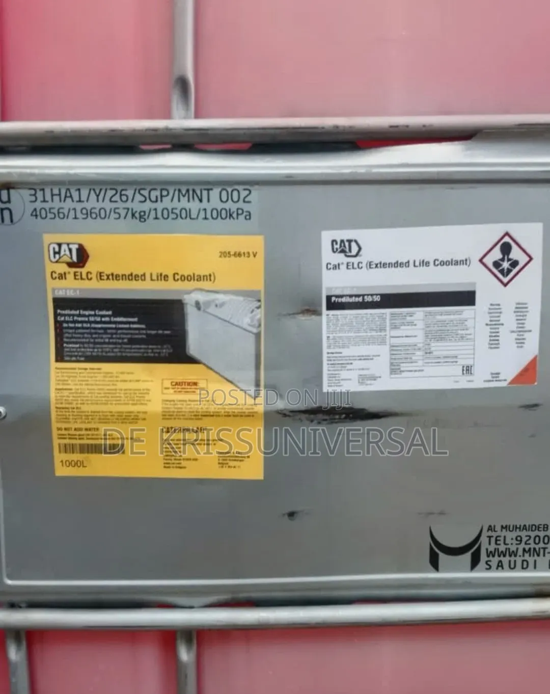Cat Elc (Extended Life Coolant) - 1000l Ibc Tank