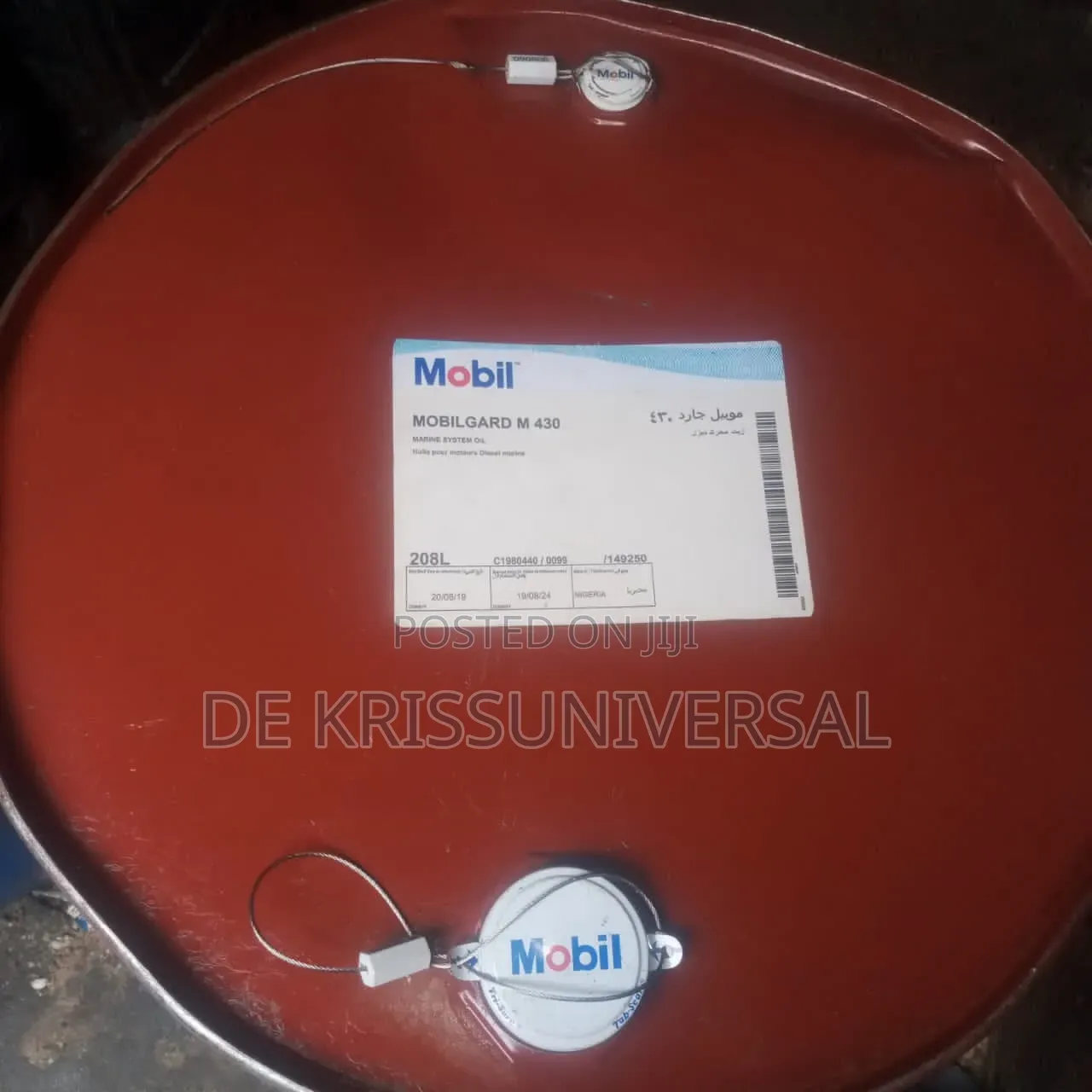 Mobilgard M430 - Marine Cylinder Oil - 208l
