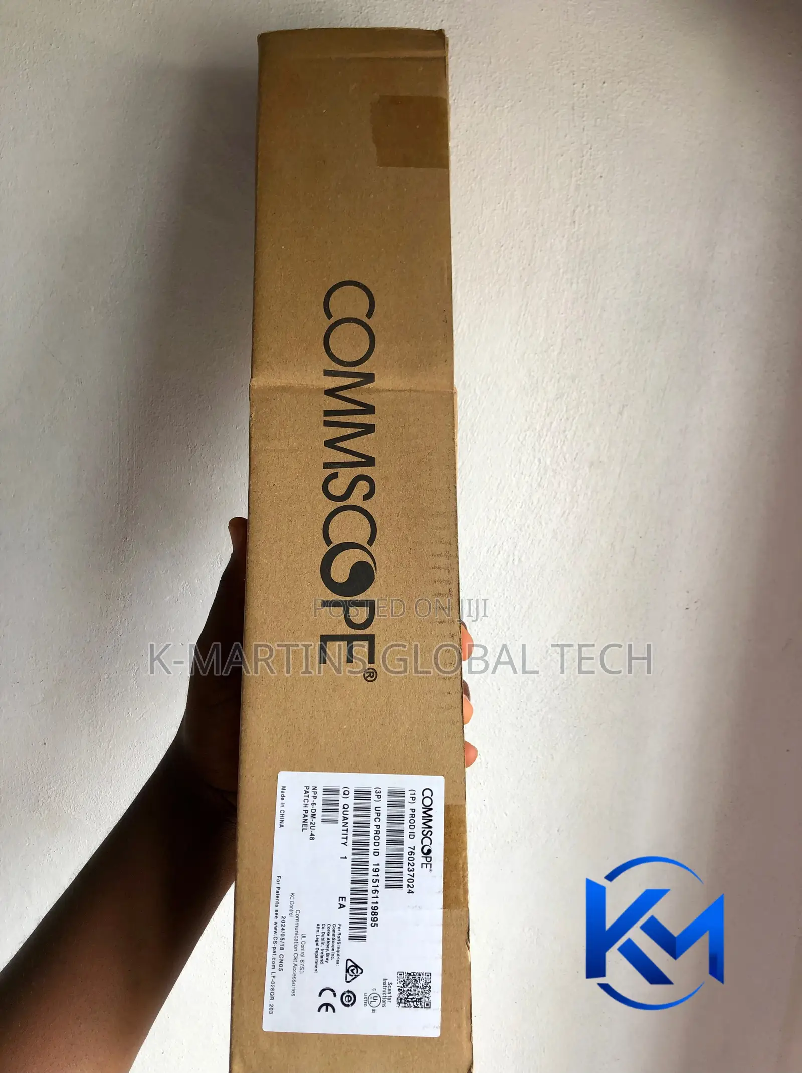 CommScope Cat6 48 Port Network Patch Panel 2U Rack Mount