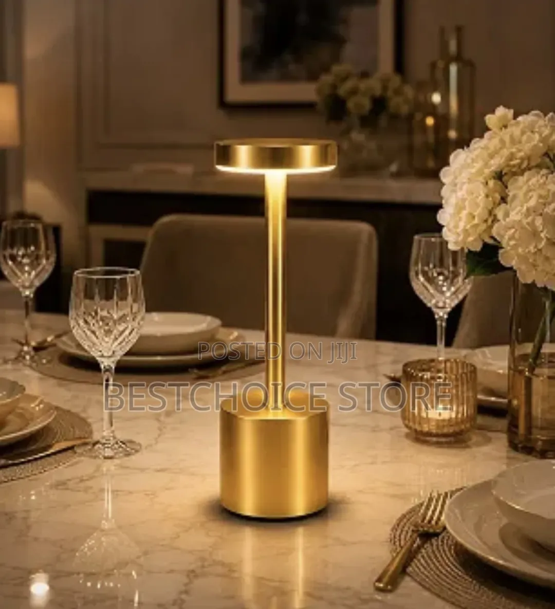 Modern Cordless LED Table Lamp With USB-C Charging