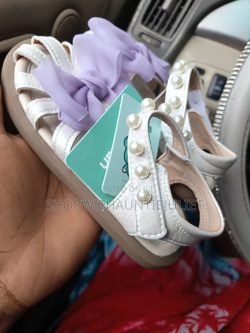 Purple Bow Princess Sandals