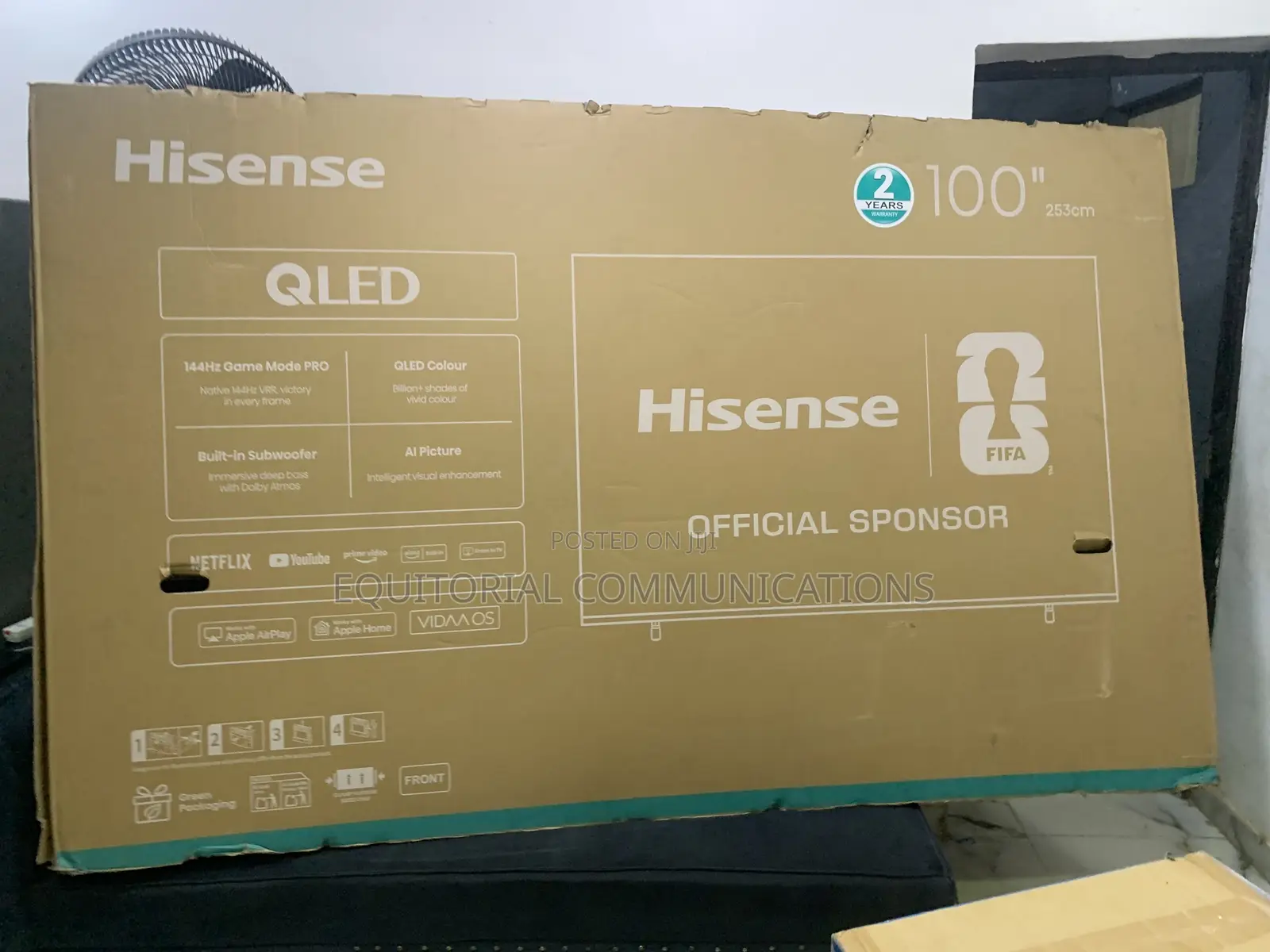 Hisense 100 Inch QLED Smart TV With 4K Resolution