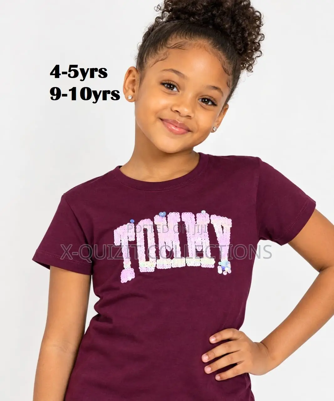 Girls’ Sequined T-Shirt (2yrs-10yrs)