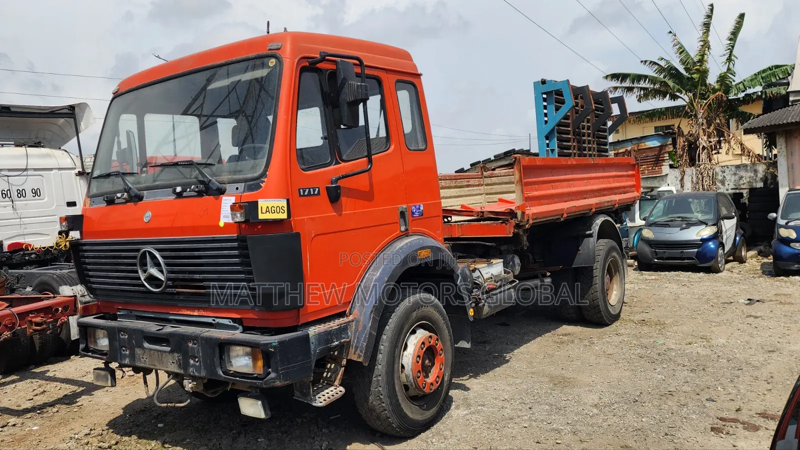 Clean Foreign Used Mercedes Benz 1717 Tipper 6 Tires