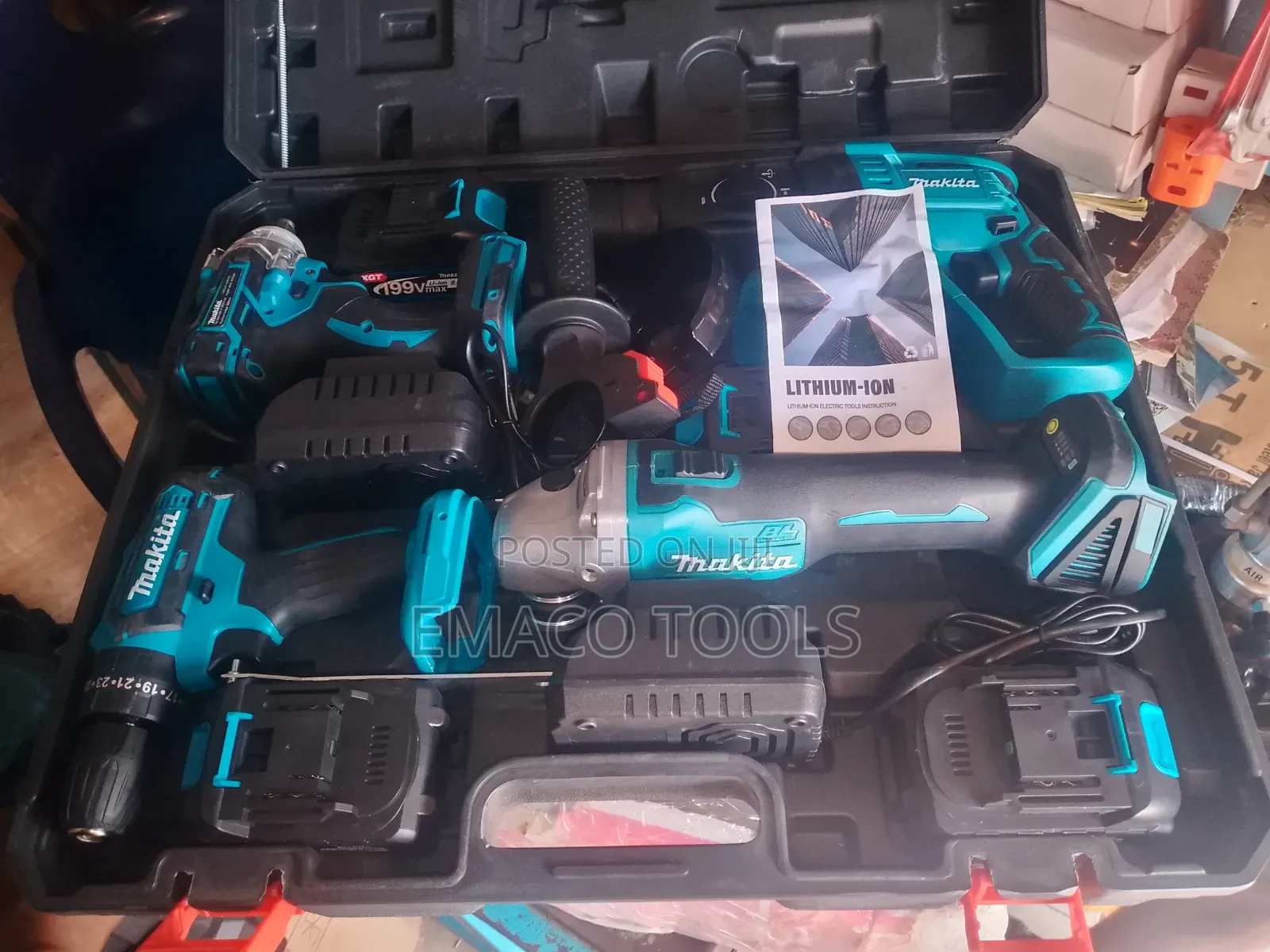 4-in-1 Cordless Power Tool Combo Kit