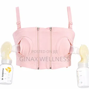 Hands-Free Breast Pump Bra With Double Zipper