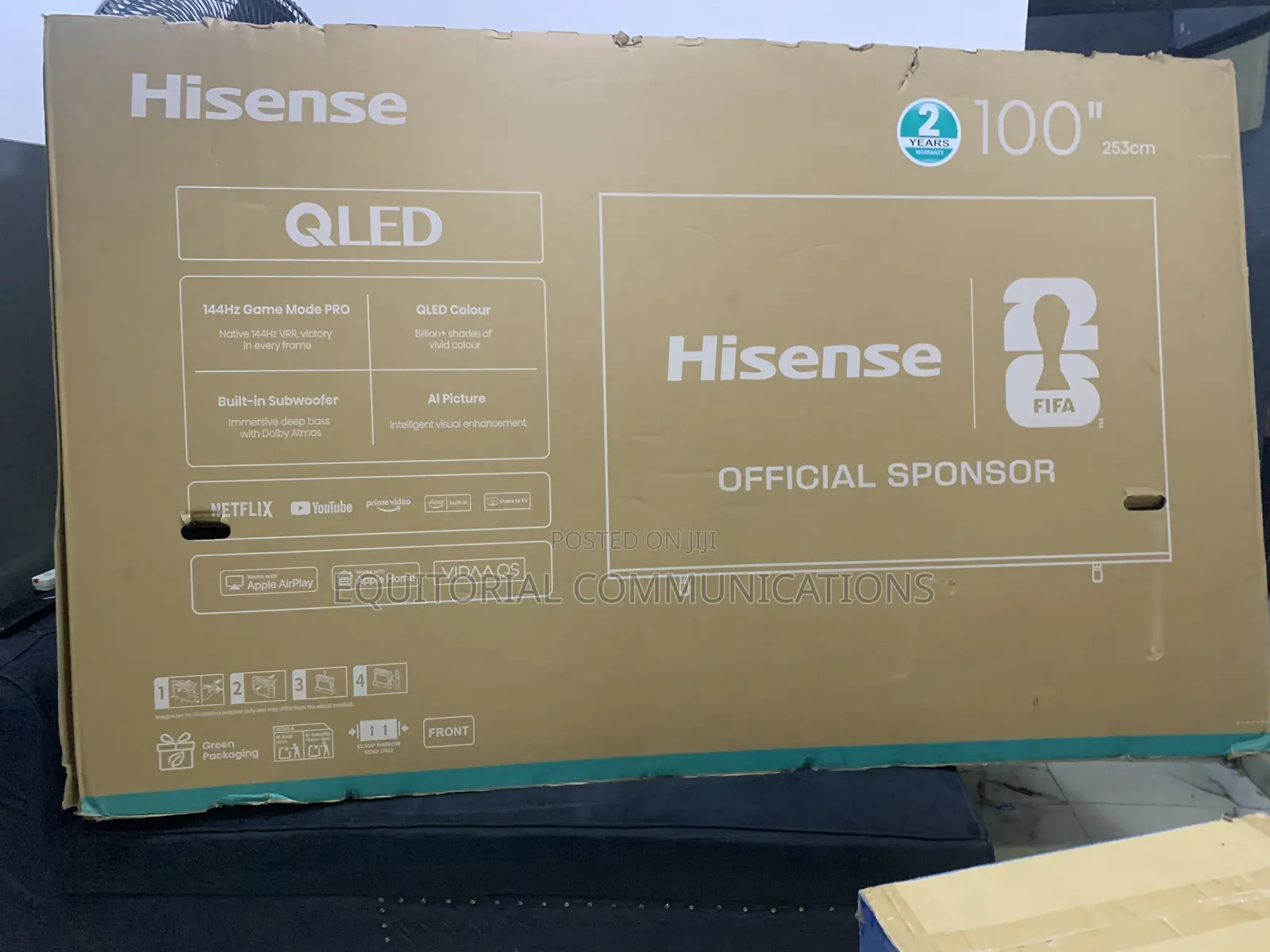 Hisense 100 Inches QLED TV With Brilliant Colours