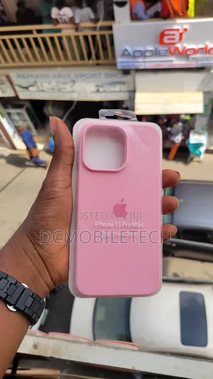iPhone 15 Promax Pink Silicon Case