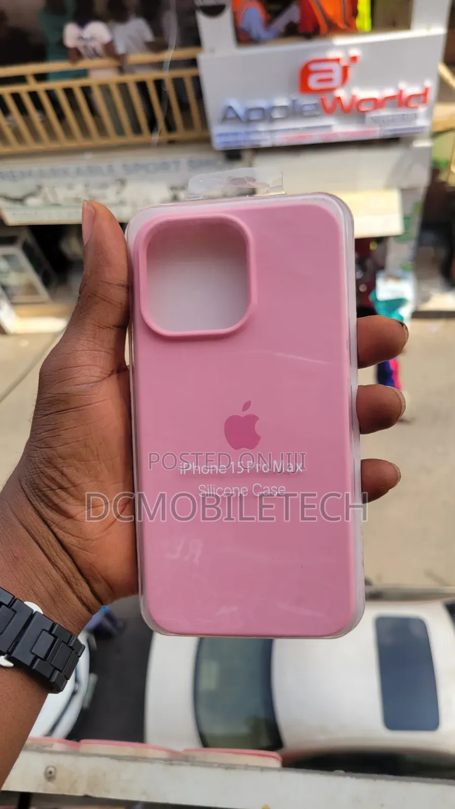 iPhone 15 Promax Pink Silicon Case