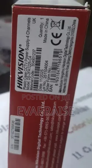 Hikvision 4 Channel Power Supply Box
