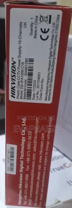 Hikvision 16 Channel Power Supply Box