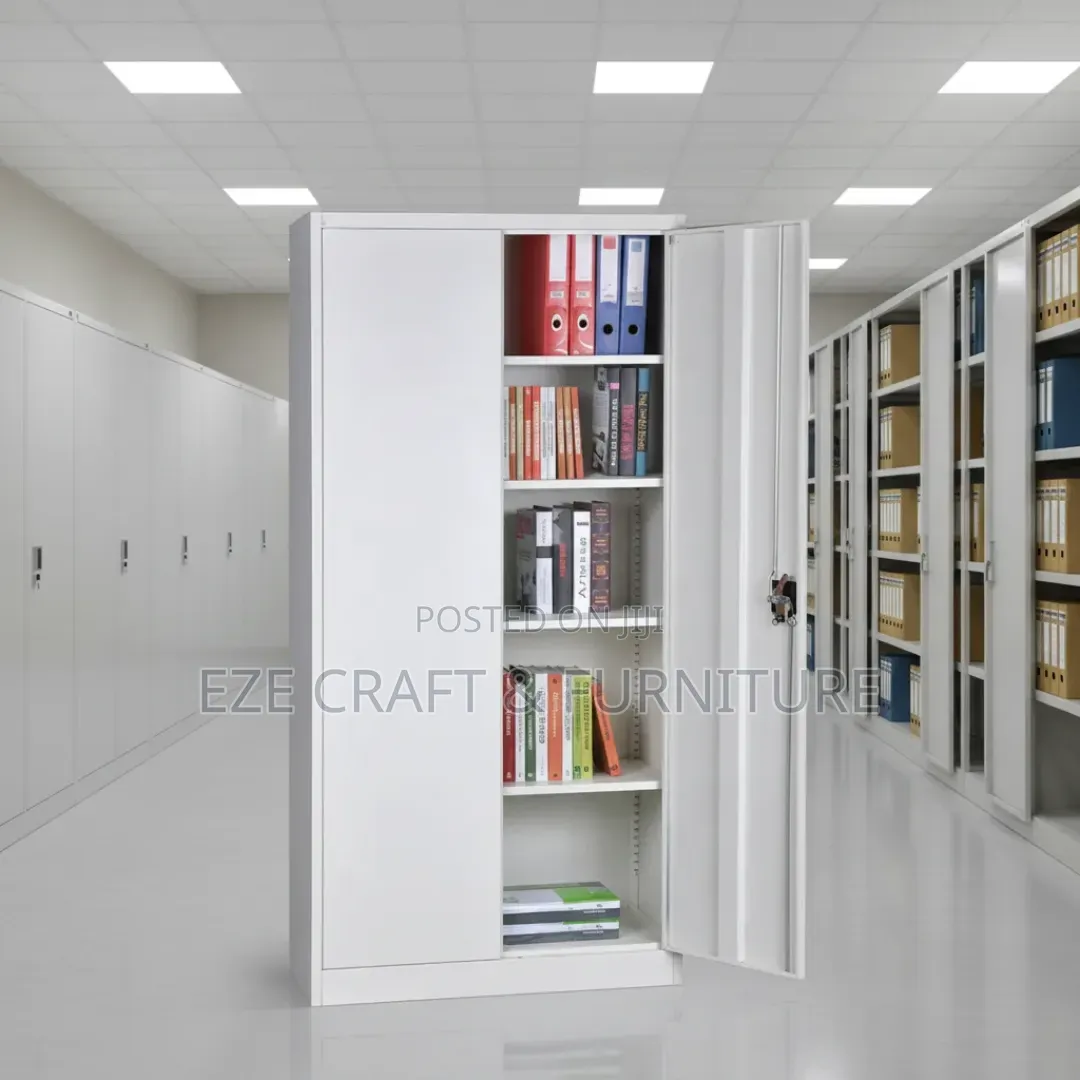 Full Height Metal Bookshelf Cabinet
