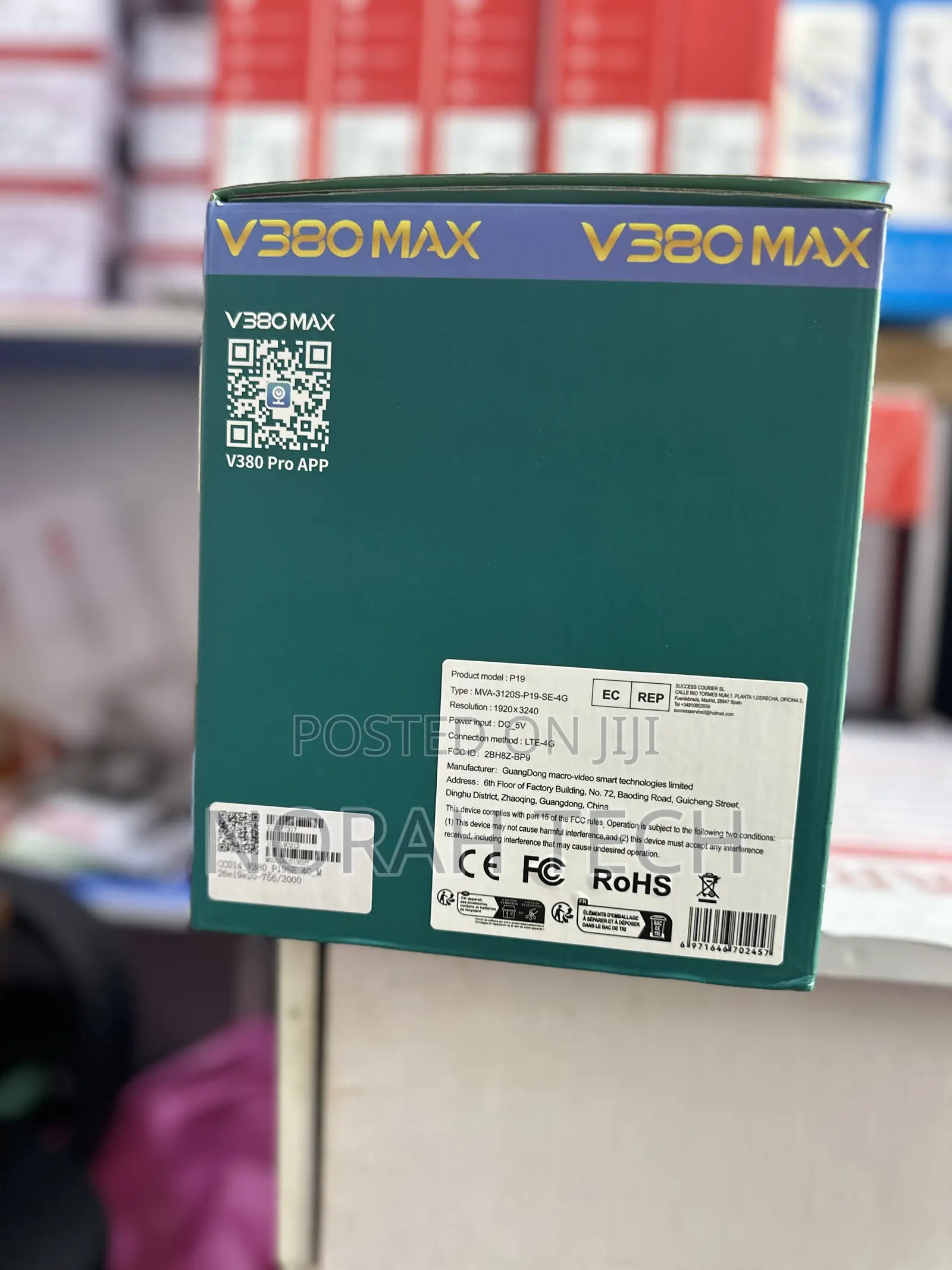 V380 Max P19 Se Aov Triple Lens Solar Panel Camera