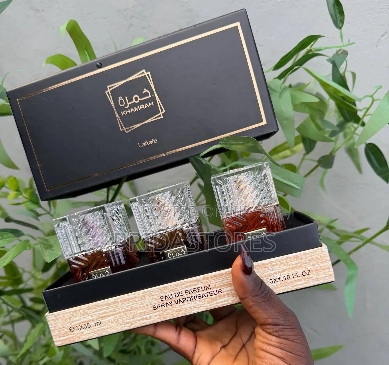 Lattafa Khamrah 3-in-1 Perfume Gift Set