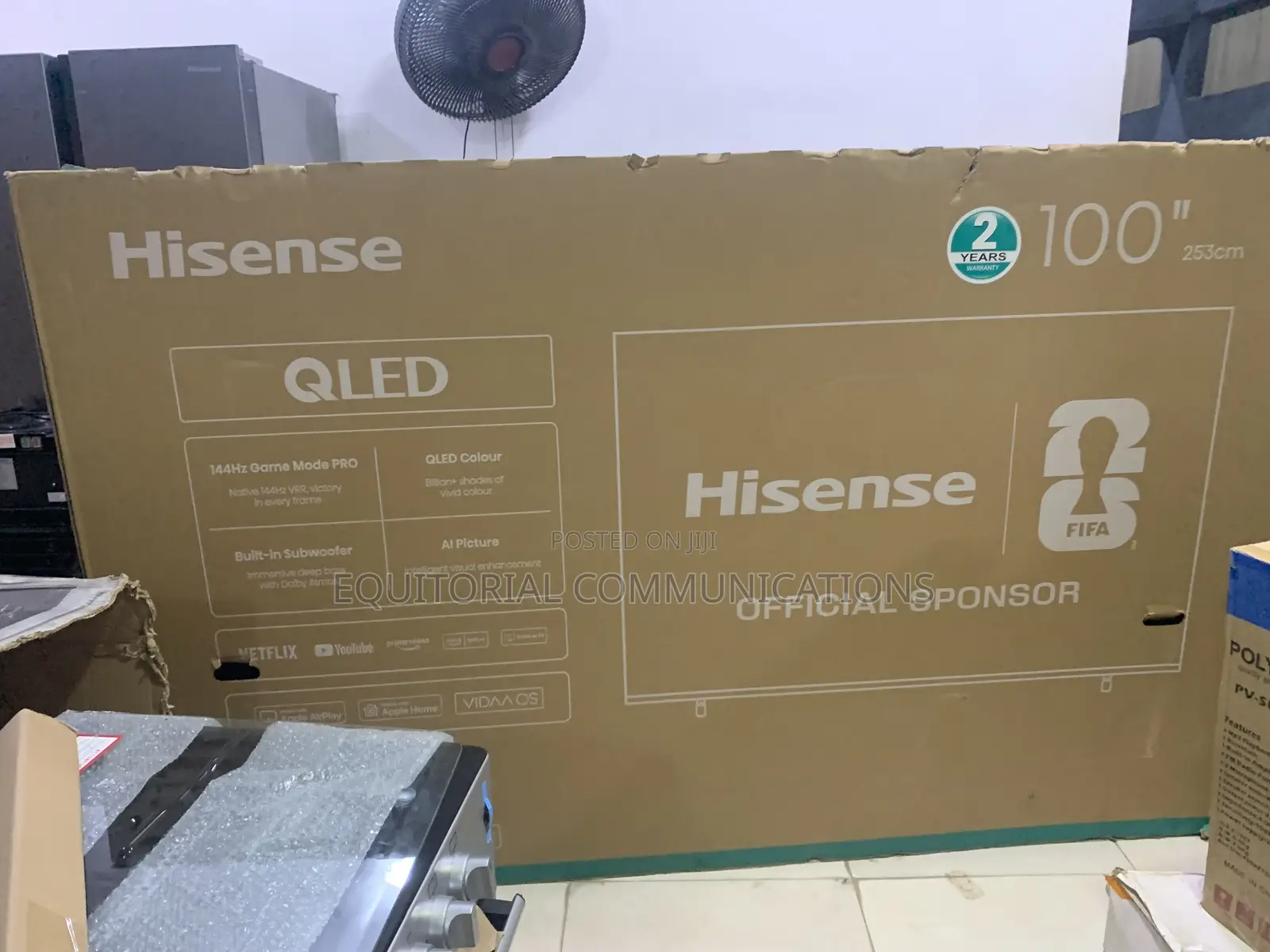 Hisense 100-Inch Smart QLED TV – Make Every Match More Immersive