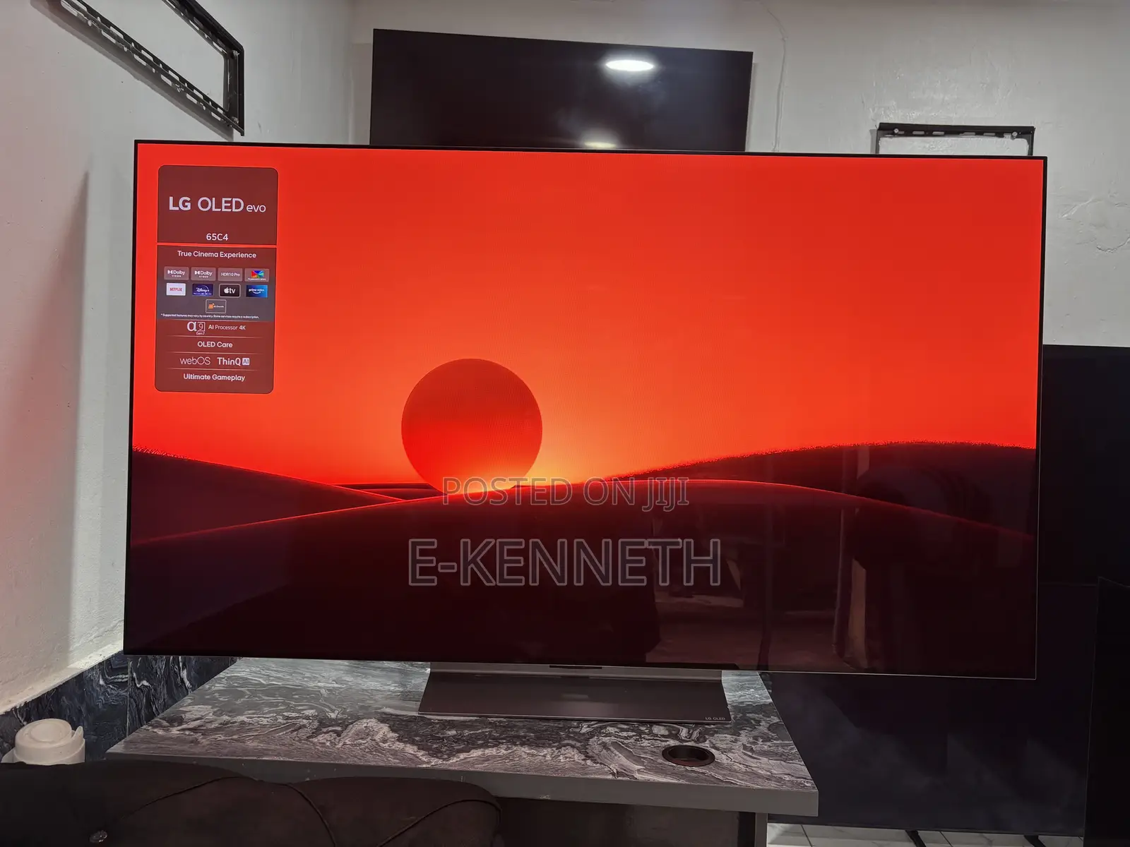 LG 65” Inches C4 Oled Evo 4k Smart TV With 120hz