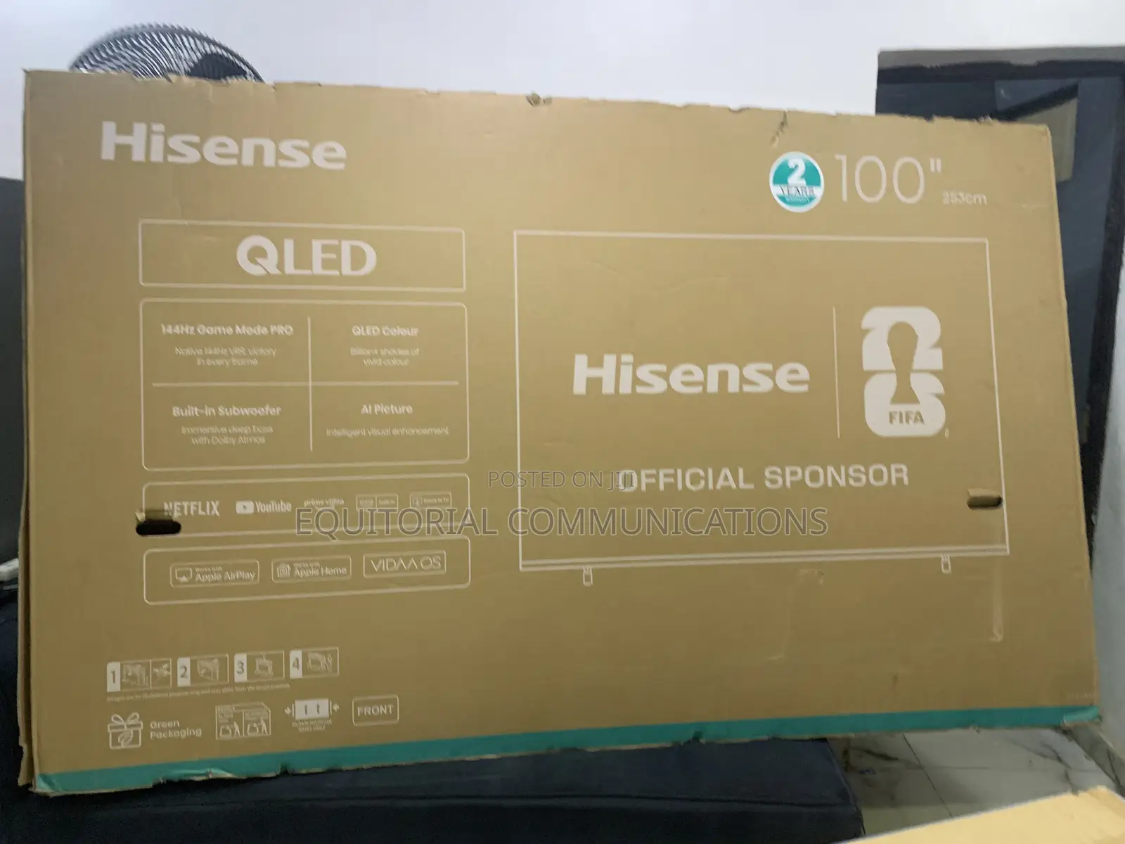 Hisense 100Q7Q 100-Inch Television – Modern Entertainment, Impressive