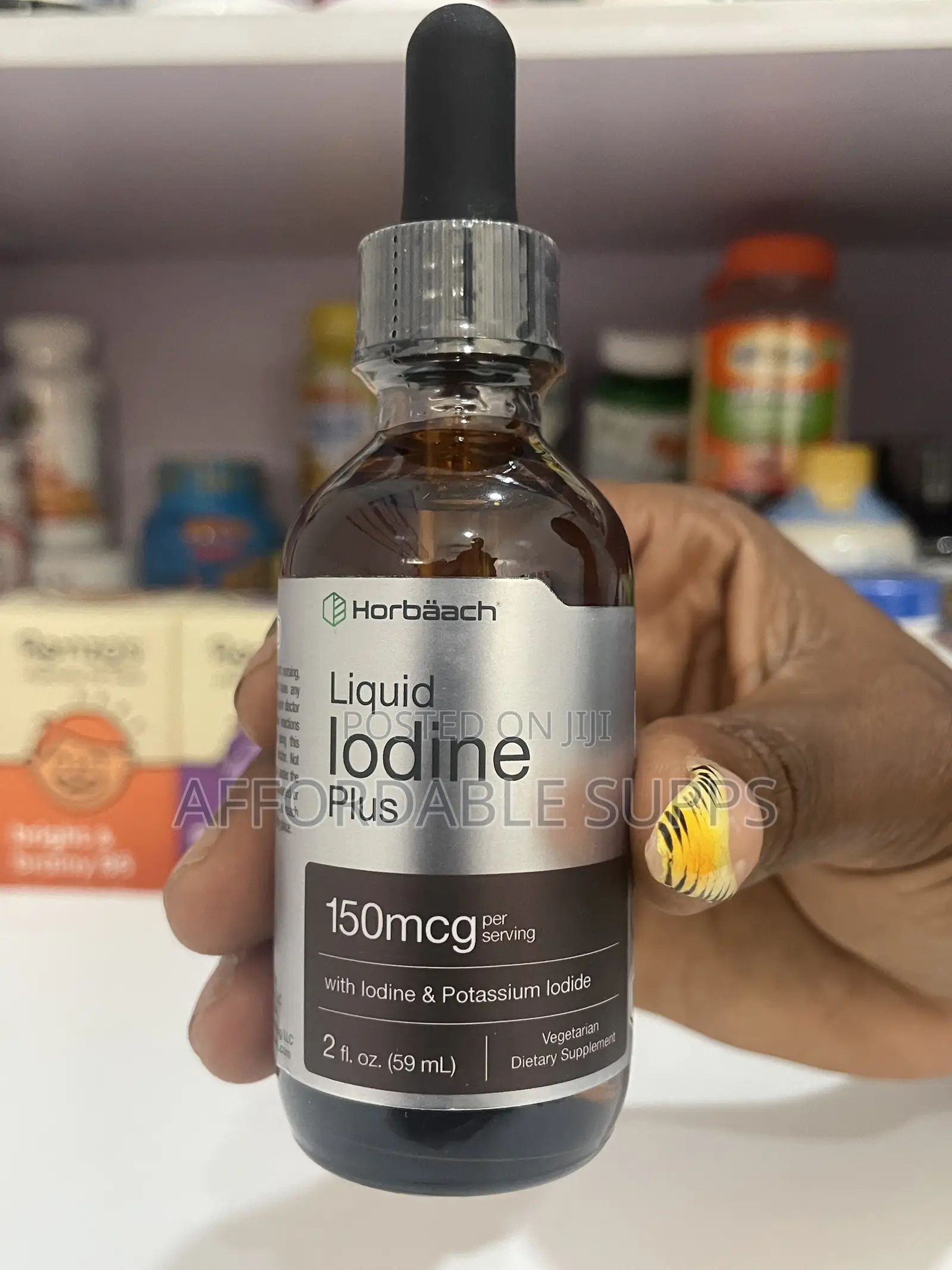 Horbaach Liquid Iodine Drops 150mcg – 2 Fl Oz (59ml)