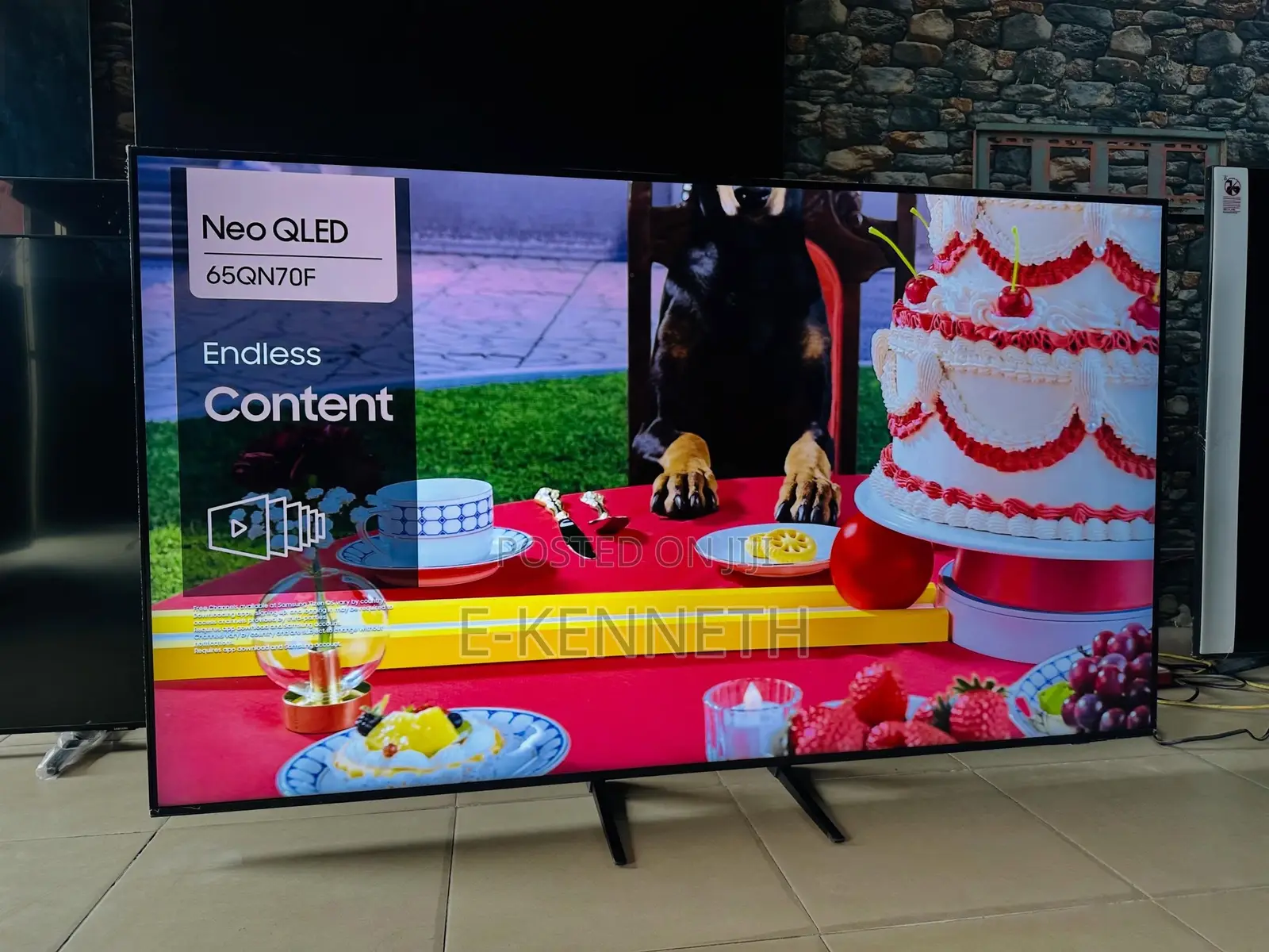 Samsung 65” Inches Neoqled Qn70f QHDR 4k Airslim Smart TV With 144hz