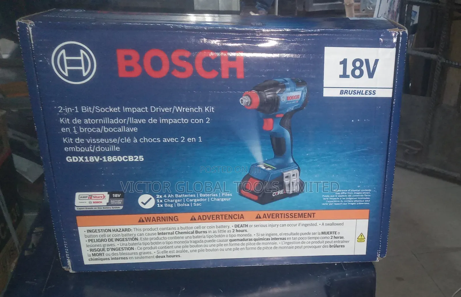 Bosch GDX 18v-1860c 2-in-1 Impact Wrench/Drive