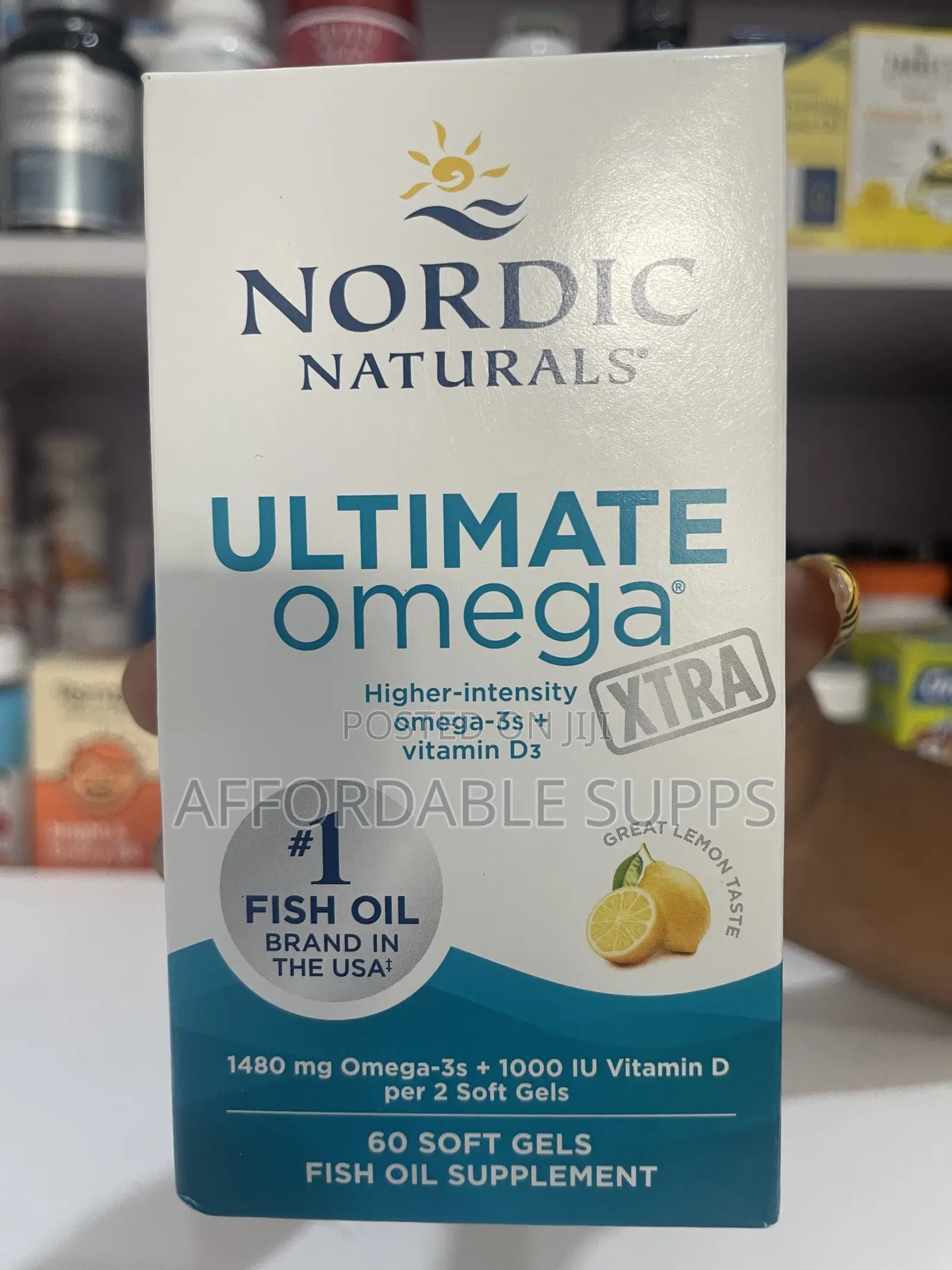 Nordic Naturals Ultimate Omega – 1280mg Omega-3, 60 Softgels