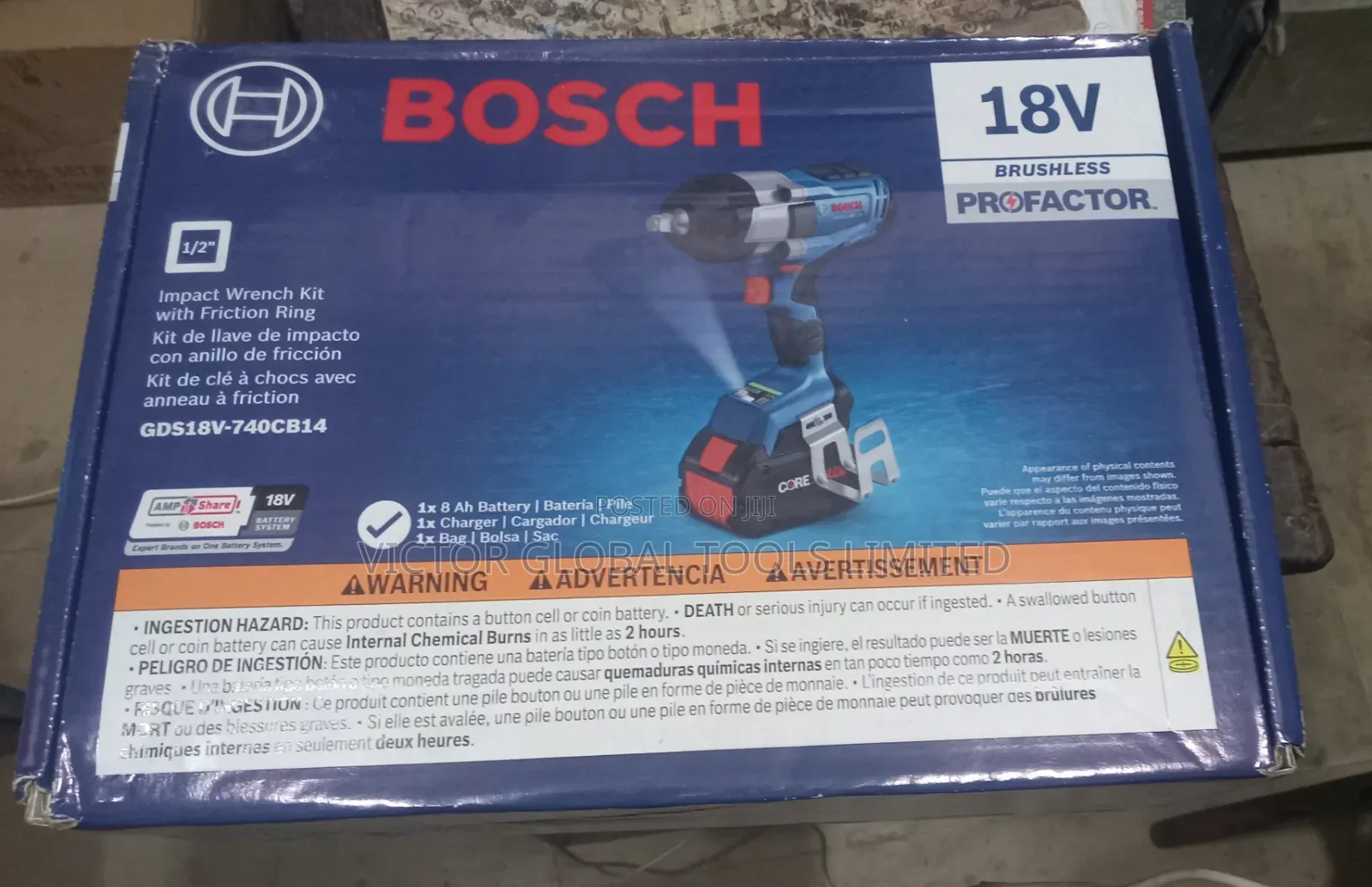 Bosch GDS 18v-740cb Impact Wrench