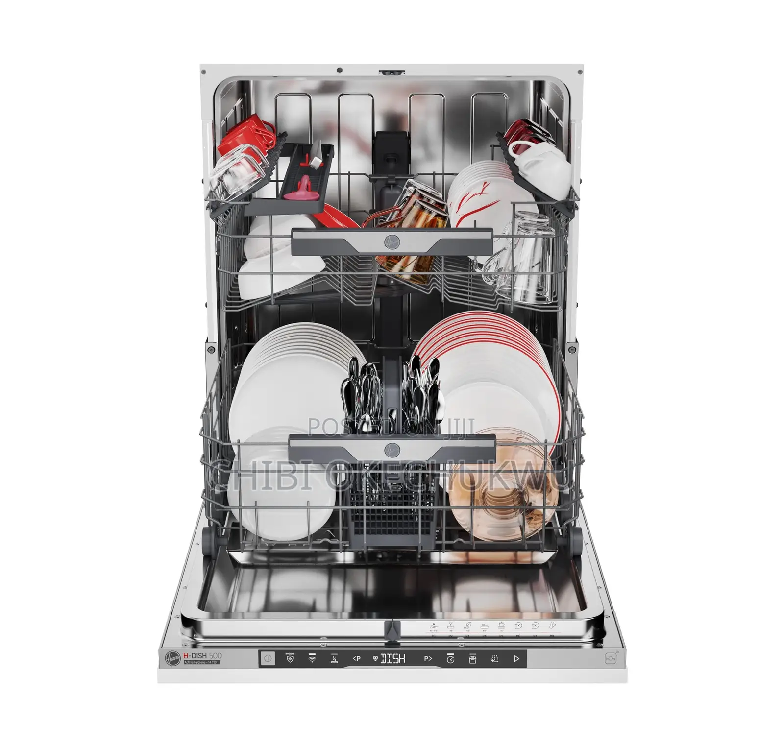 Hoover Hi4c6f0s-80 Full-Size Built-in Dishwasher