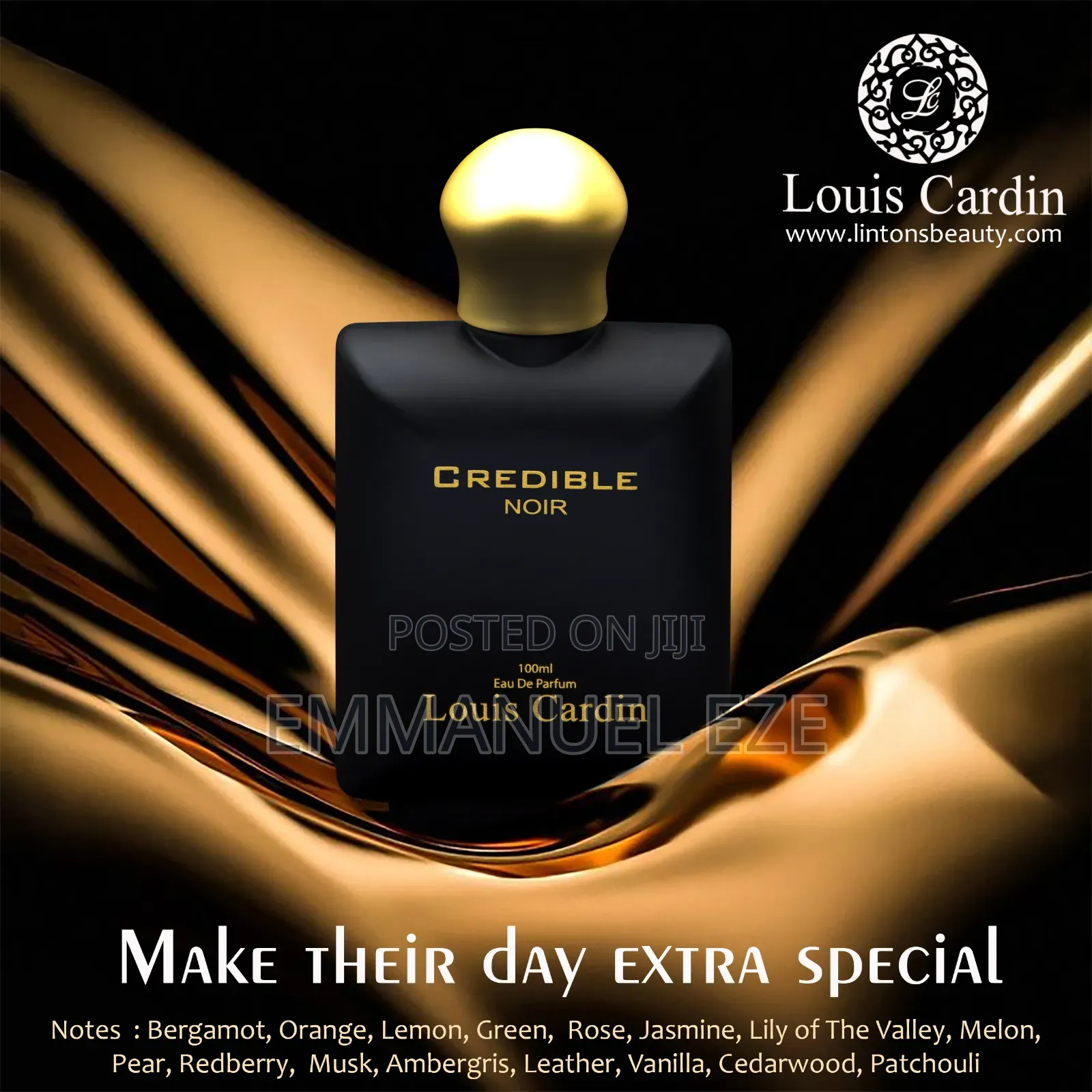 Louis Cardin Credible Black for Men