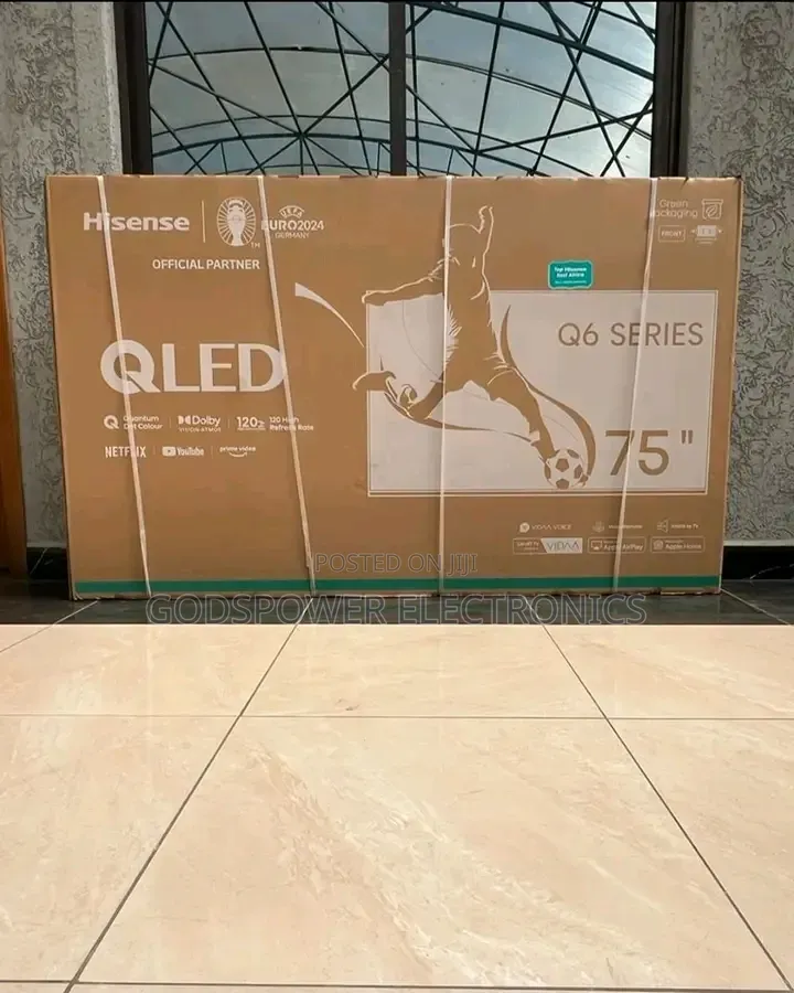 75 Inches QLED Hisense Smart TV Large Screen