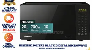 Hisense Zolitre Black Digital Microwave Model Number:h20mobs15