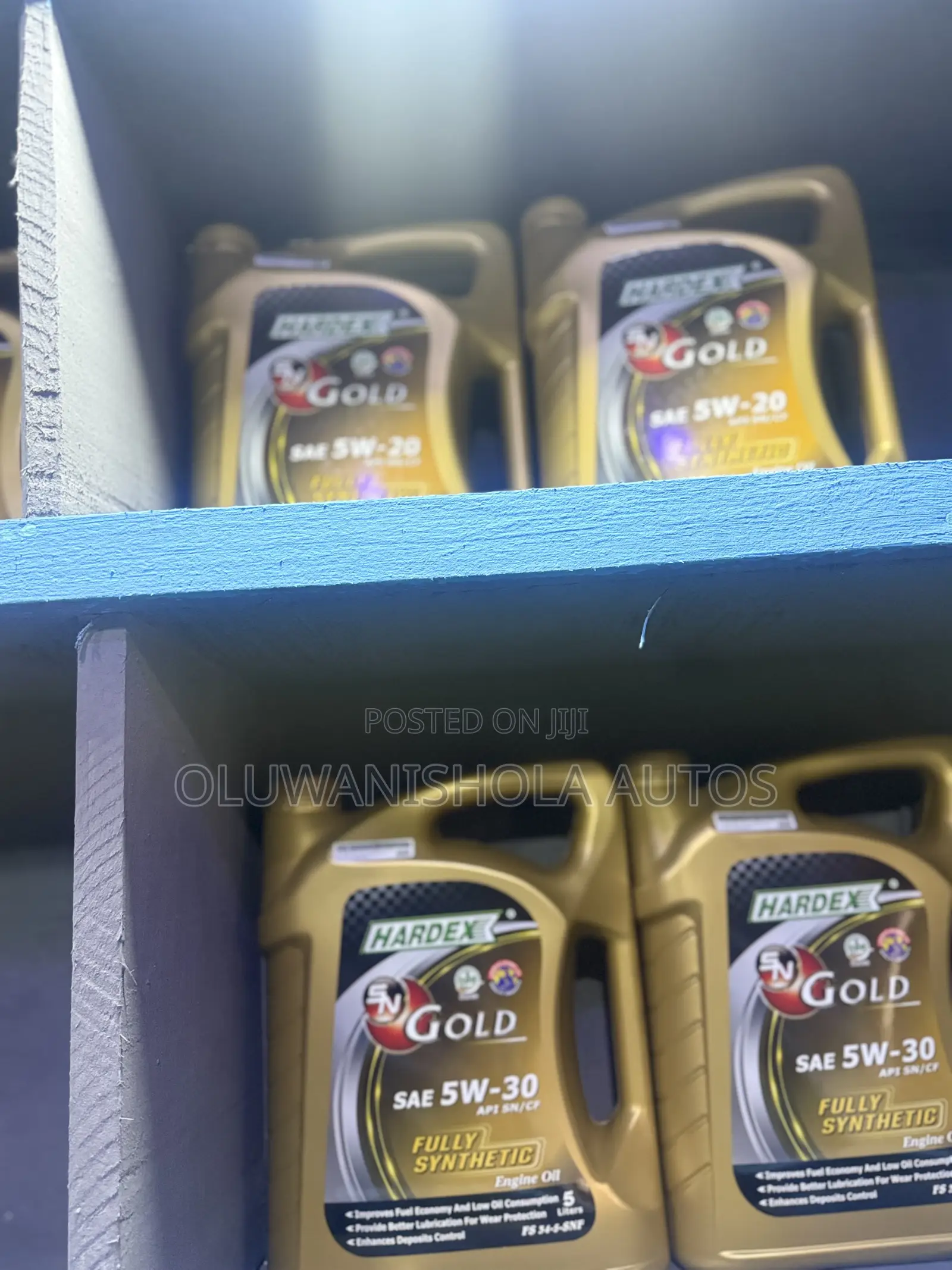 Original Hardex SN Gold 5w-30 Fully Synthetic Engine Oil - 5 Liters