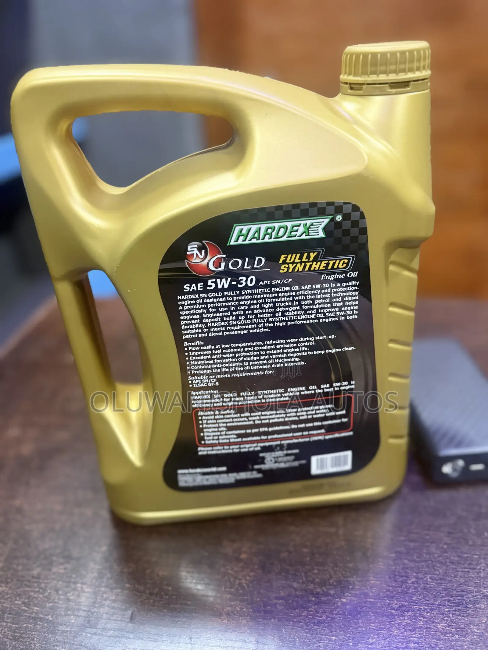 Original Hardex SN Gold 5w-30 Fully Synthetic Engine Oil - 5 Liters