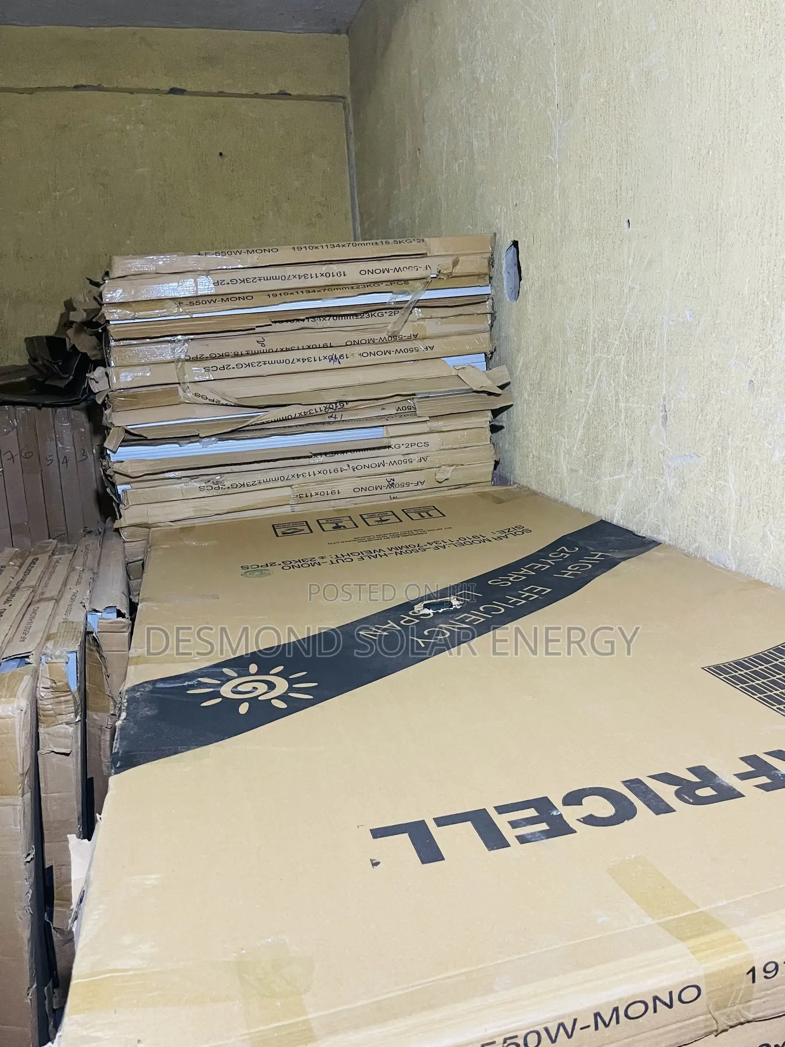 550w 144cel Africell Solar Panels Very Much Available Now