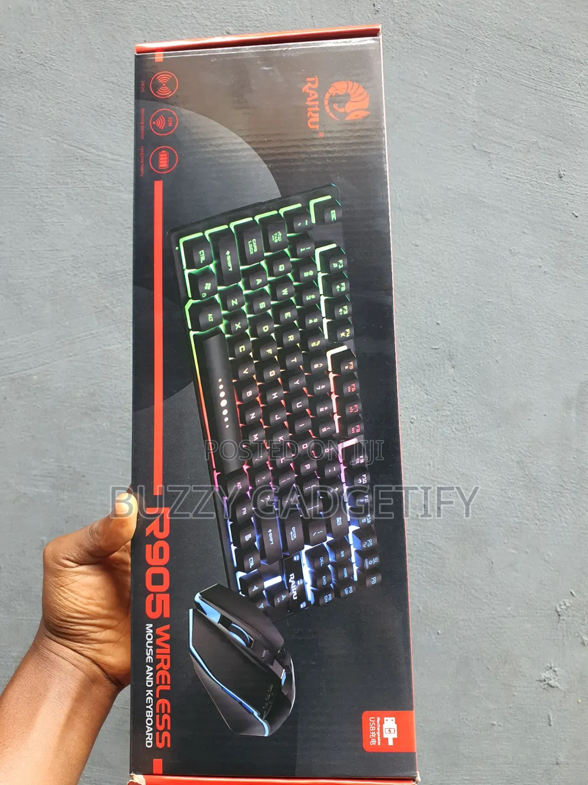 Raiku R905 Wireless Keyboard and Mouse Combo