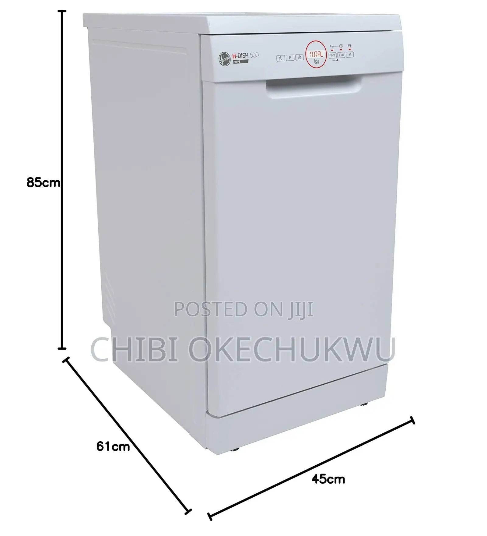 Hoover HDPH2D1049W-80 Freestanding Slimline Dishwasher