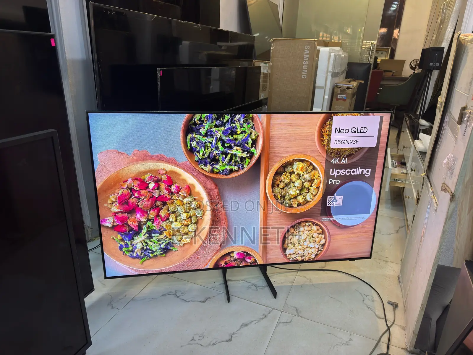 Samsung 55” Inches Neoqled Qn93f QHDR 4k Airslim Smart TV With 144hz