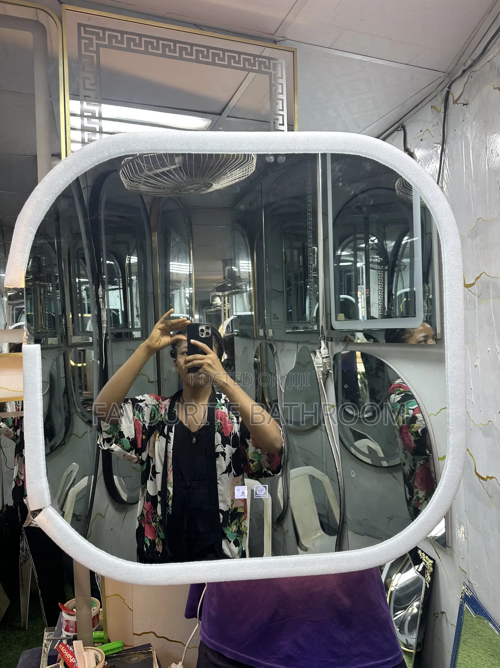 Human Censor LED Mirror 70by70cm