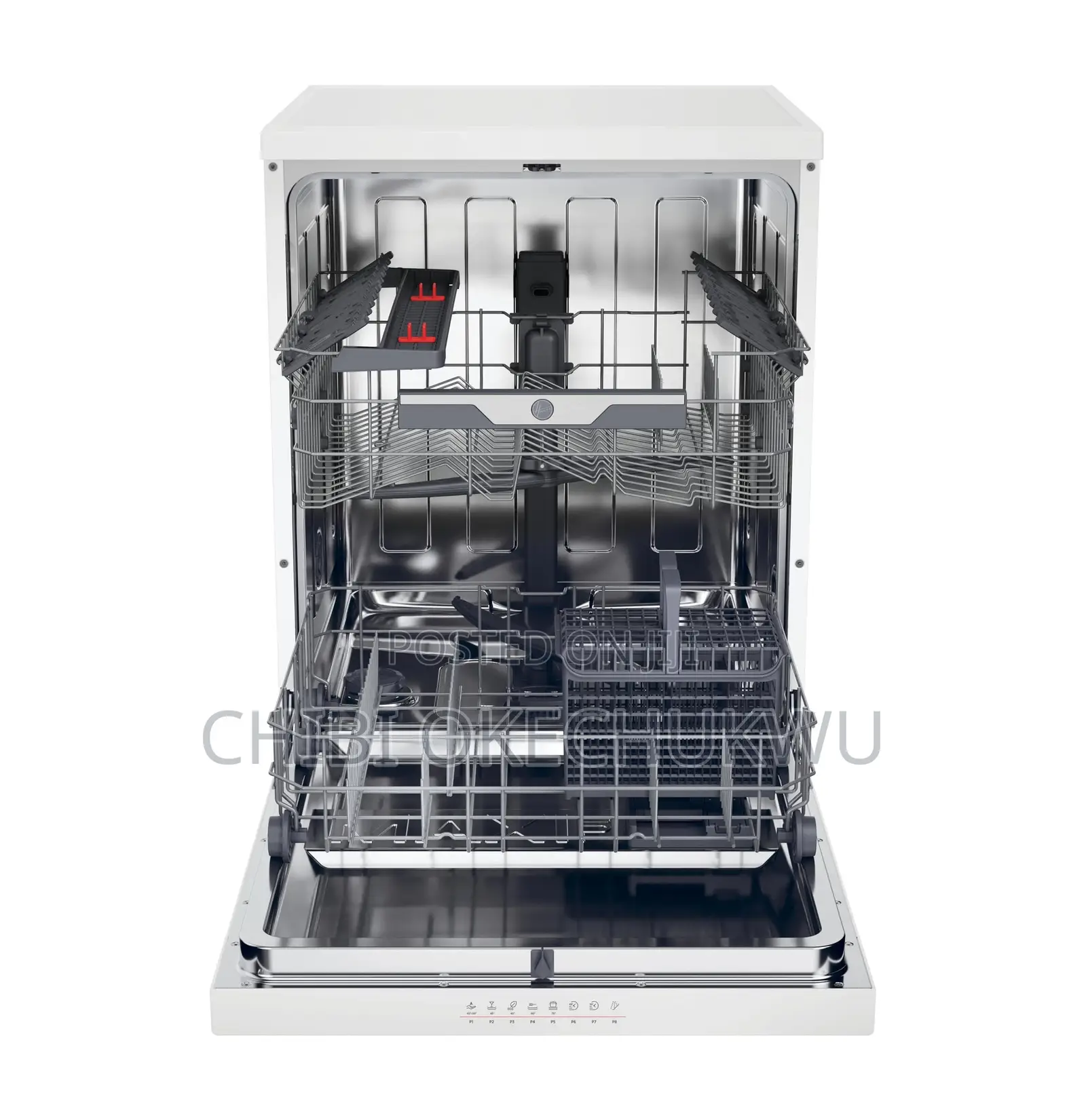 Hoover HF4B7F0W-80 Full-Size Freestanding Dishwasher