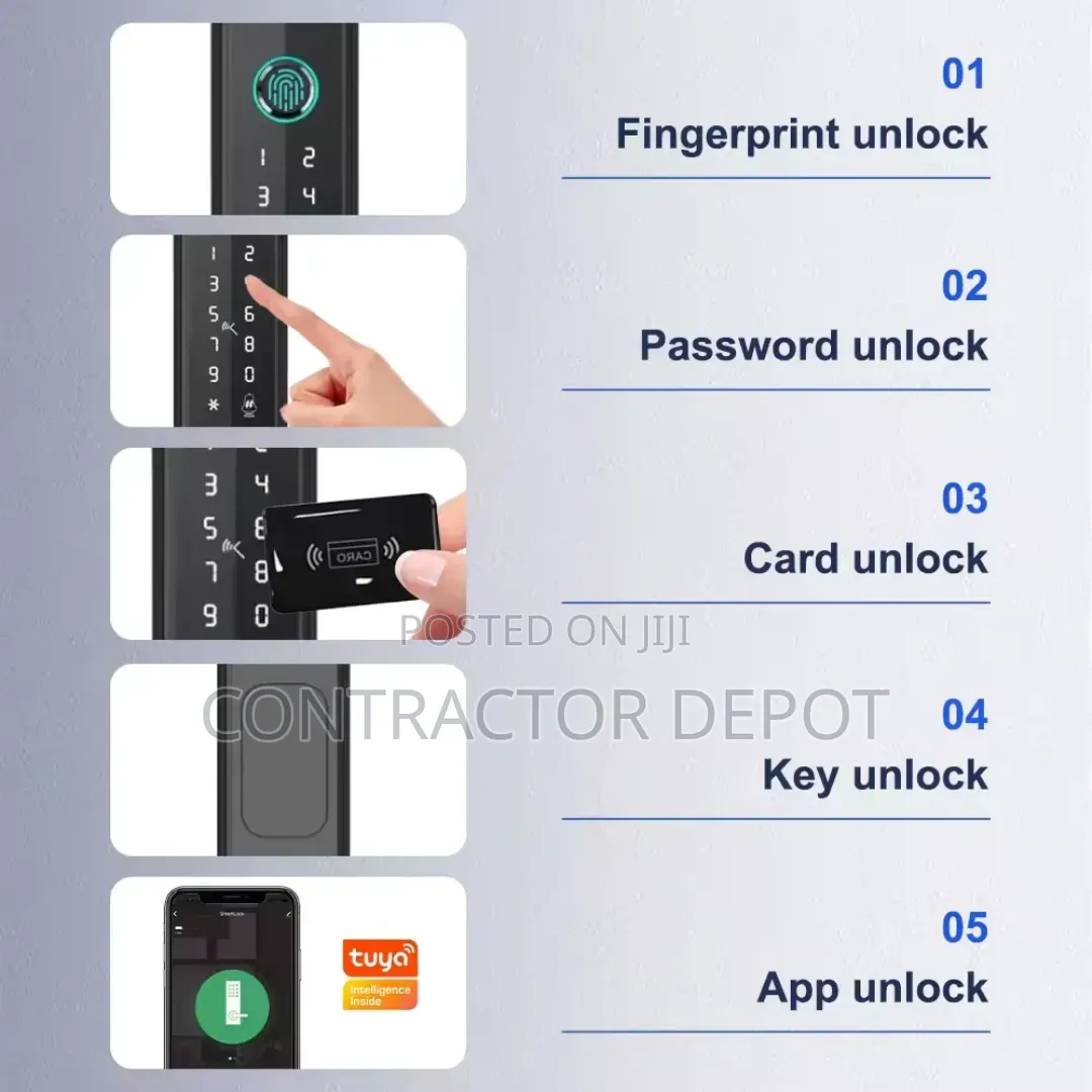 Slim Lock Smart Waterproof for Aluminum Door