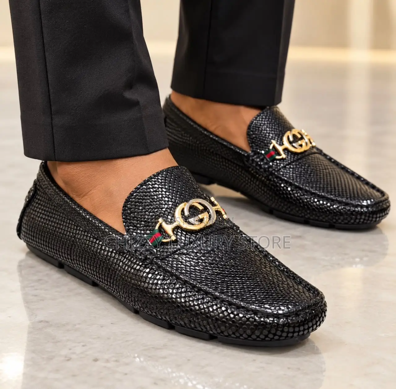 Gucci Quality Luxury Men Genuine Leather Loafers