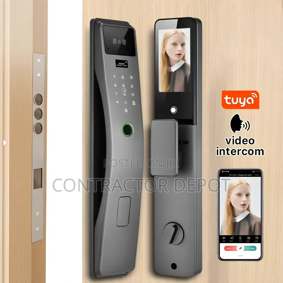 Tuya Smart Aluminum Alloy Fingerprint & 3D Face Recognition Lock