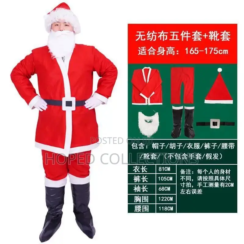 5pcs Santa Claus Costume Set