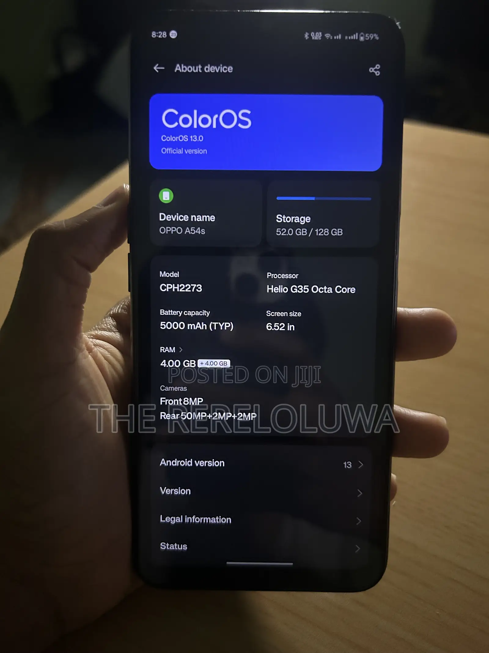 Oppo A54s 128 GB Blue