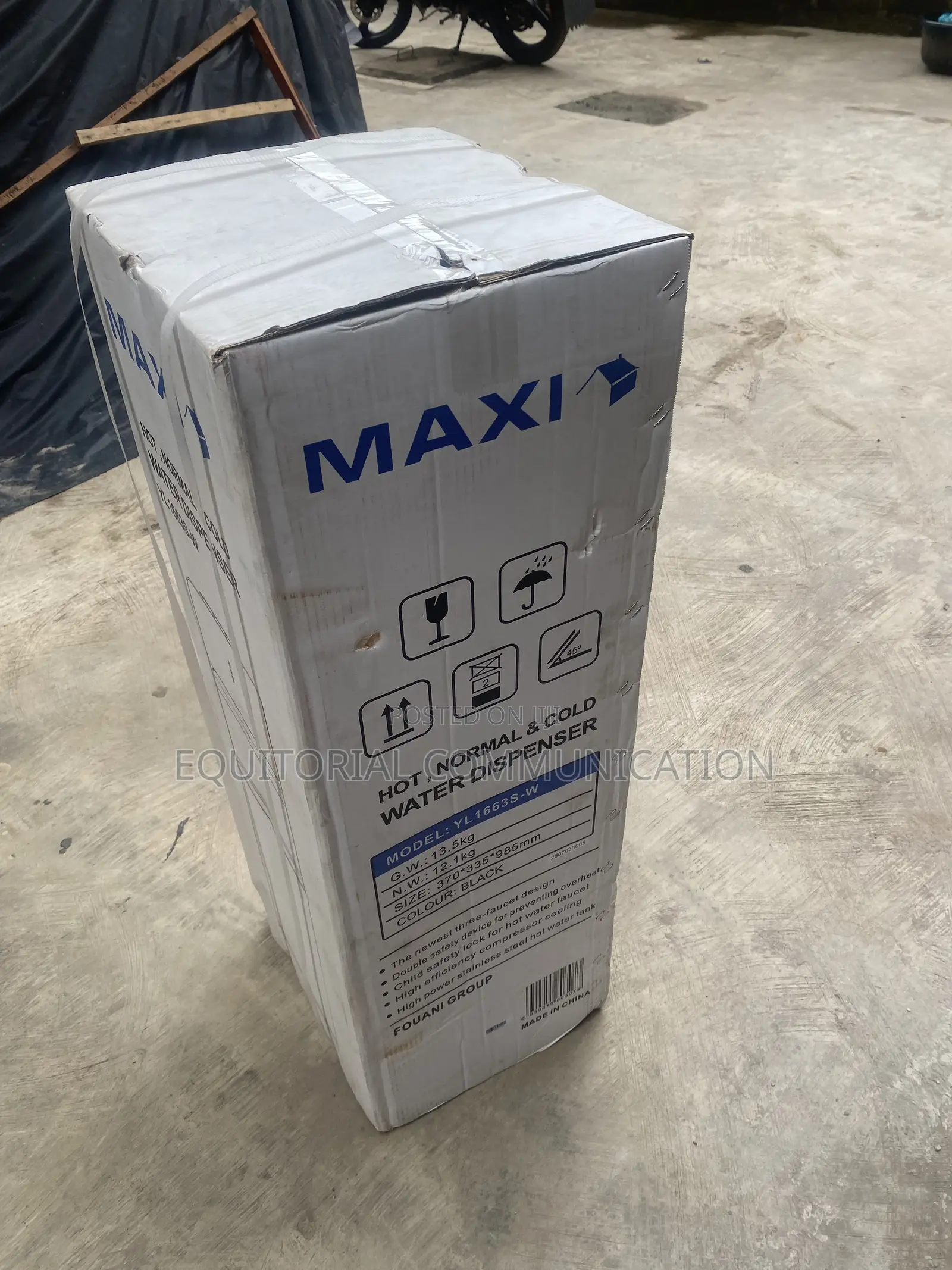 MAXI YL1663S-W Water Cooler and Hot Water Dispenser