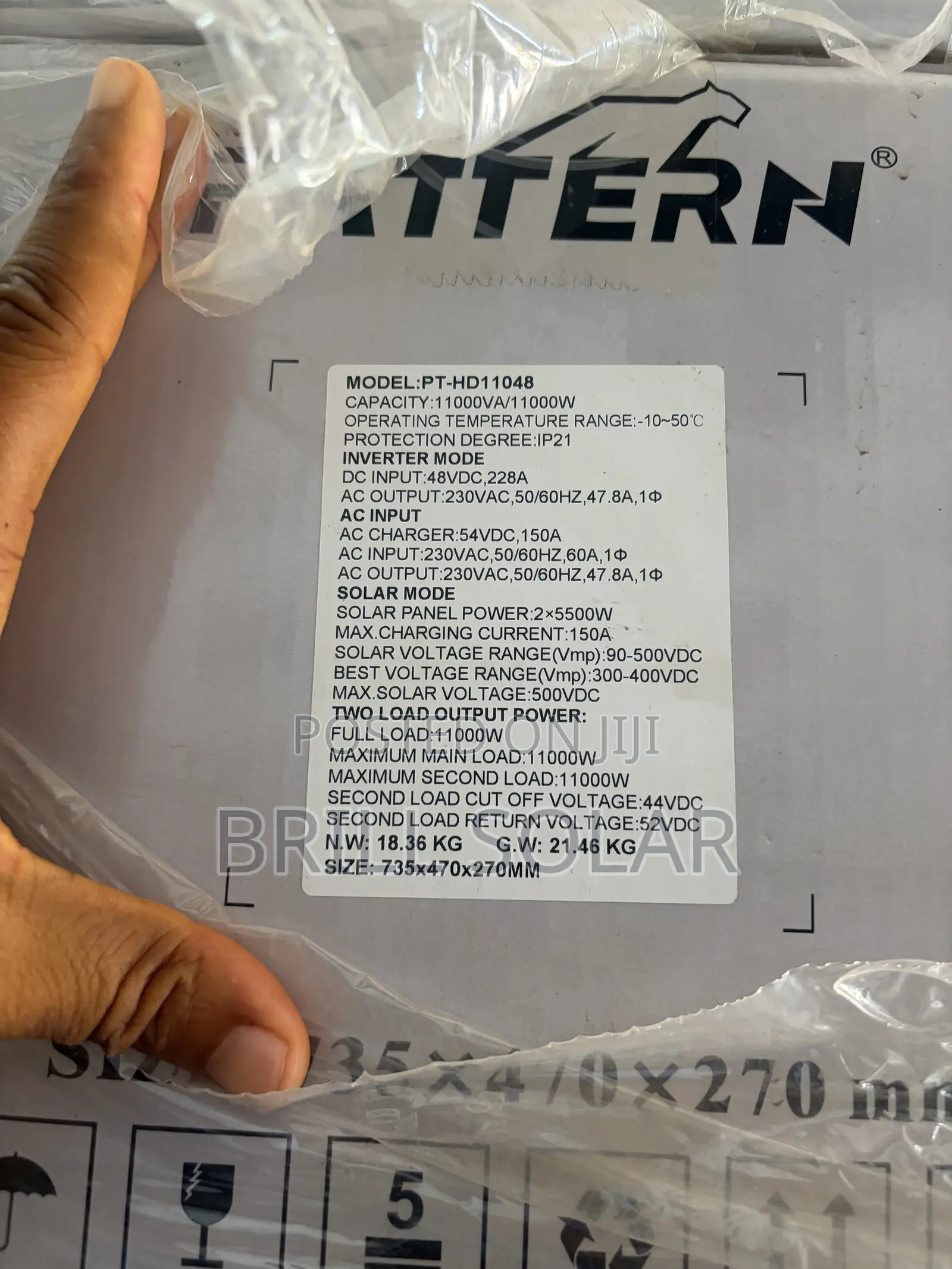 11kVA-48v Pattern Hybrid Inverter