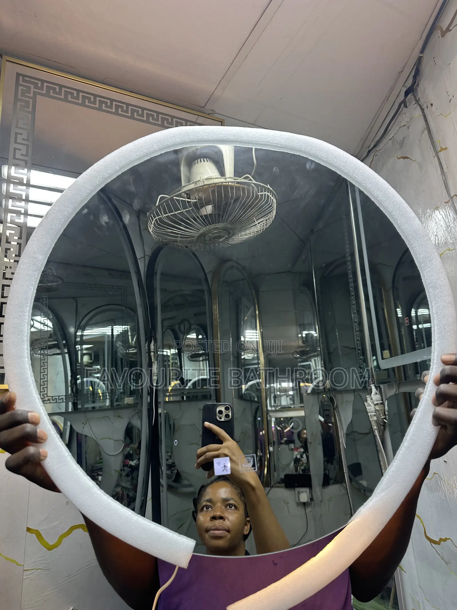 60by60 Backlight Frameless Human Censor LED Mirror With