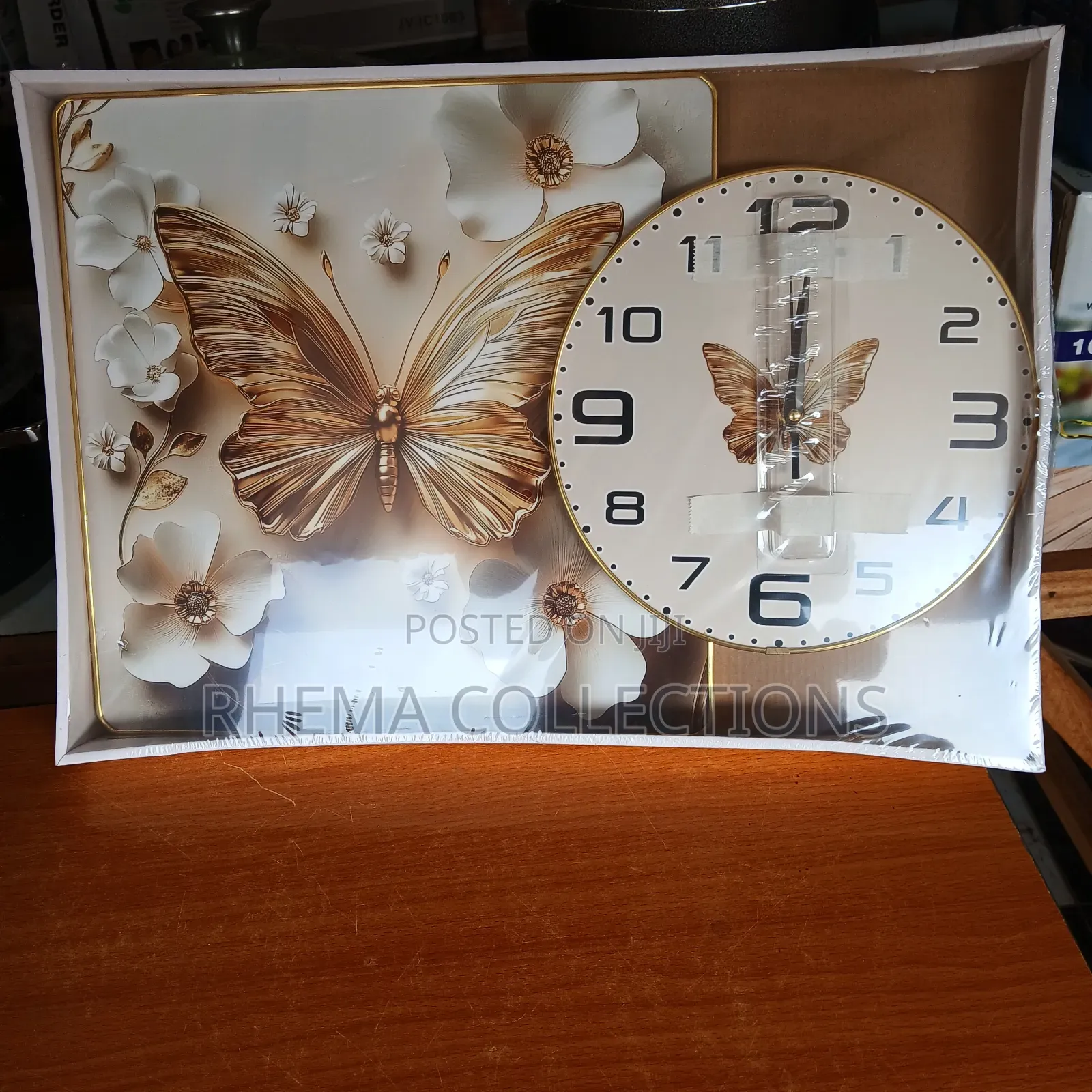 Luxury Butterfly Wall Clock and Home Decor
